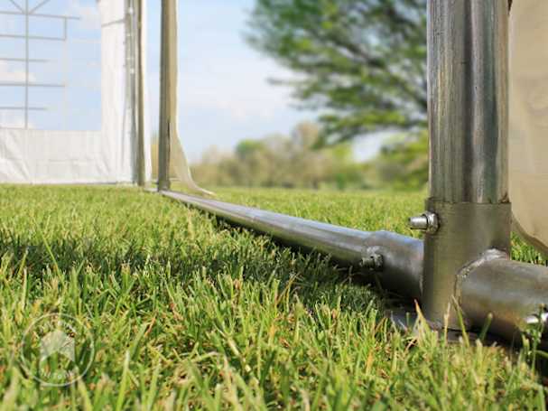 Ground bar for marquees & storage tents