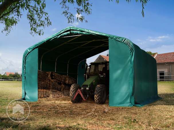 Field shelter with tractor