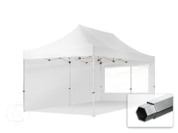 3x6 m Carpa plegable, PROFESSIONAL aluminio 40mm, laterales con ventanas panorámicas, blanco 3x6 m Carpa plegable, PROFESSIONAL aluminio 40mm, laterales con ventanas panorámicas, blanco