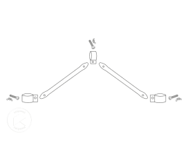 Set de refuerzo lateral para carpas para fiestas y carpas almacén