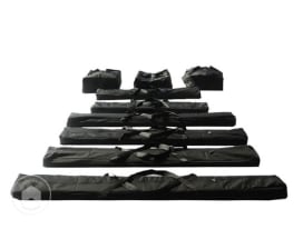 Set de bolsas de transporte con tela Oxford para Carpas para fiestas Pro Ultra / Carpas almacén PVC Professional - ancho 4m, alto 2m
