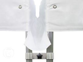 Set de conexión para carpas plegables PREMIUM y PROFESSIONAL de 6m de largo, 40mm, poliéster, blanco