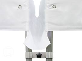 Set de conexión para carpas plegables PREMIUM y PROFESSIONAL de 6m de largo, 40mm, PVC, blanco
