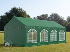 4x8 m Carpa para fiestas, PVC 750, con base reforzada, verde oscuro