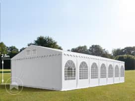 7x14 m Carpa para fiestas XXL, altura lateral 2,6m, PVC 1400, con base reforzada, blanco 7x14 m Carpa para fiestas XXL, altura lateral 2,6m, PVC 1400, con base reforzada, blanco