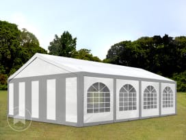 5x8 m Carpa para fiestas, PE 450, gris-blanco 5x8 m Carpa para fiestas, PE 450, gris-blanco
