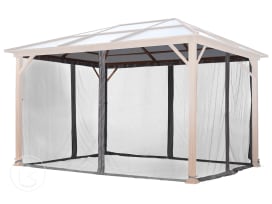 Mosquiteras (set de 4) para Cenador Forest Deluxe 3x4m gris loft