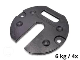 Set de 4 placas de peso para carpas plegables