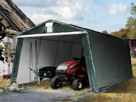 Carpa garaje 3,3x6,2 m, PE 450, verde oscuro