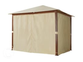 Cortinas (set de 4) para Cenador Forest Premium, 3x3m, champán