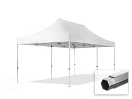 3x6 m Carpa plegable, PROFESSIONAL aluminio 40mm, blanco