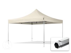4x4 m Carpa plegable, PROFESSIONAL aluminio 40mm, crema