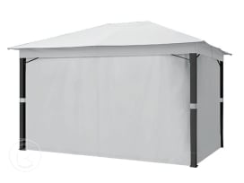 Cortinas (set de 4) para Cenador Sunset Premium, 3x4m, piedra