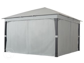 Cortinas (set de 4) para Cenador Sunset Premium, 4x4m, piedra