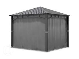 Cortinas (set de 4) para Cenador Sunset Superior 3x3m gris loft