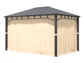 Cortinas (set de 4) para Cenador Sunset Superior 3x4m champán