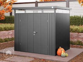 210 x 180 cm Caseta de jardín, color gris sombra metálico 210 x 180 cm Caseta de jardín, color gris sombra metálico