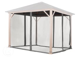 Mosquiteras (set de 4) para Cenador Forest Superior, 3x3m, gris loft