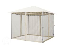 Mosquiteras (set de 4) para Cenador Rendezvous Premium, 3x3m, champán