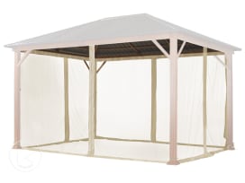 Mosquiteras (set de 4) para Cenador Forest Superior, 3x4m, champán