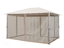 Mosquiteras (set de 4) para Cenador Rendezvous Premium, 3x4m, capuchino