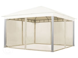 Mosquiteras (set de 4) para Cenador Sunset Premium, 4x4m, champán