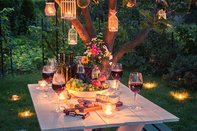 Stunning gazebo lighting