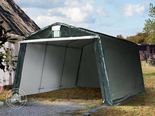 Portable garage 3.3 x 6.2m dark green 7810 House of Tents