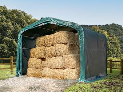 field shelter for storing hay