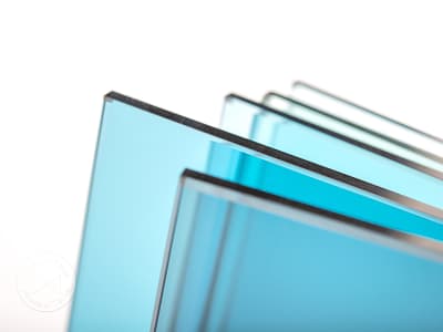 Greenhouse glass glazing panels