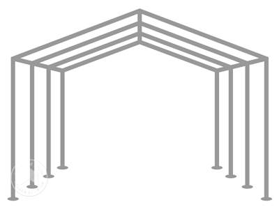 marquee with a standard steel frame