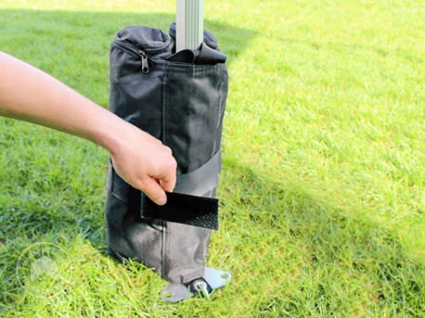sand bag weights for a pop up gazebo