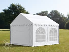 3x4m Marquee / Party tent w. Groundbar, PVC 800, white