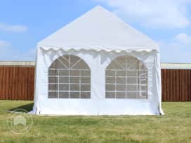 Gable End for 3m wide / 2m Side Height Marquees, with windows, white