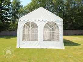 Gable End for 4m wide / 2.6m Side Height Marquees, with windows, white