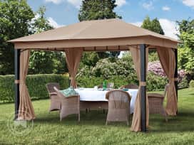 Garden Gazebo Sunset Premium, 3x4m, cappuccino