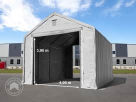 6x12m 4x3.9m Drive Through Industrial Tent, PRIMEtex 2300, grey with statics package (concrete anchors) 6x12m 4x3.9m Drive Through Industrial Tent, PRIMEtex 2300, grey with statics package (concrete anchors)