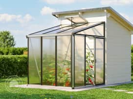 199 x 194 cm Lean-to greenhouse