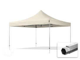 4x4m PES 800 Pop Up Gazebo PROFESSIONAL Aluminium 40 mm, cream 4x4m PES 800 Pop Up Gazebo PROFESSIONAL Aluminium 40 mm, cream