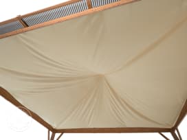 Sun sail for garden gazebo Forest Deluxe, 4x4m, champagne