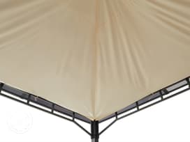 Sun sail for garden gazebo Sunset Deluxe, 3x3m, champagne