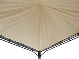 Sun sail for garden gazebo Sunset Deluxe, 4x4m, champagne