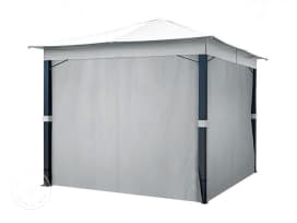 Gazebo curtains (4-piece set) for garden gazebo Sunset Premium, 3x3m, stone Gazebo curtains (4-piece set) for garden gazebo Sunset Premium, 3x3m, stone