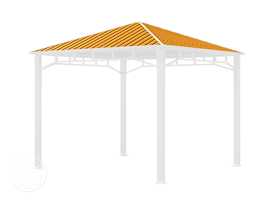Replacement roof panels for garden gazebo Sunset Superior, 3x3m