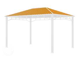 Replacement roof panels for garden gazebo Sunset Superior, 3x4m
