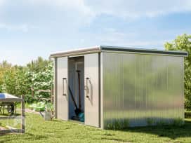256 x 256 cm Garden shed, Grey 256 x 256 cm Garden shed, Grey
