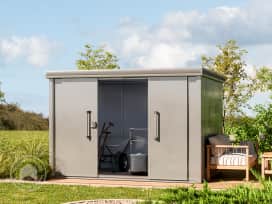 291 x 221 cm Garden shed, Grey