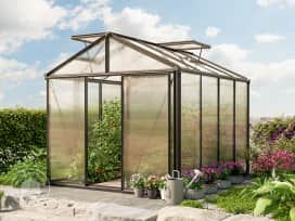 235 x 311 cm Greenhouse, anthracite grey, RAL 7016
