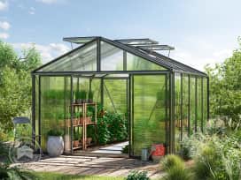 311 x 385 cm Greenhouse, anthracite grey, RAL 7016, no extras 311 x 385 cm Greenhouse, anthracite grey, RAL 7016, no extras