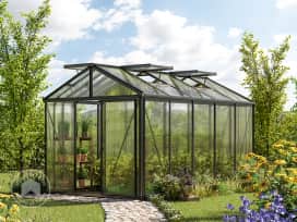 235 x 385 cm Greenhouse, anthracite grey, RAL 7016, no extras 235 x 385 cm Greenhouse, anthracite grey, RAL 7016, no extras